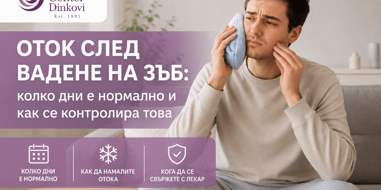 Оток след вадене на зъб: колко дни е нормално и как се контролира